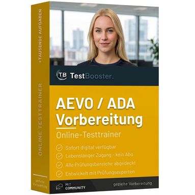 AdA-/AEVO-Prüfungsvorbereitung – Testtrainer von TestBooster