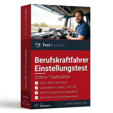 Berufskraftfahrer Einstellungstest – Testtrainer von TestBooster
