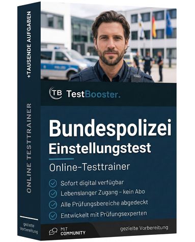 Bundespolizei Einstellungstest – Testtrainer von TestBooster