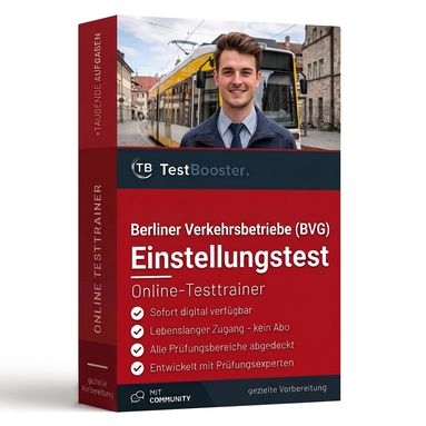 BVG Einstellungstest – Testtrainer von TestBooster
