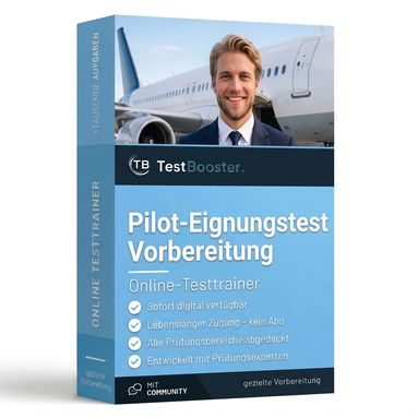 Flugschule Aufnahmetest – Testtrainer von TestBooster