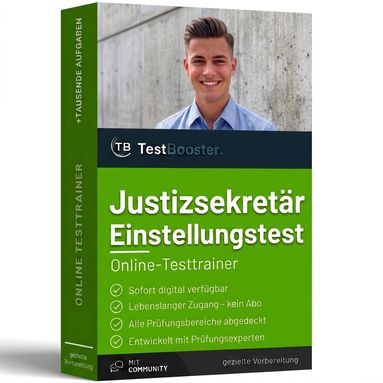 Justizsekretär Einstellungstest – Testtrainer von TestBooster