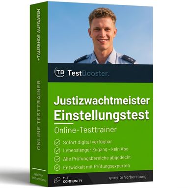 Justizwachtmeister Einstellungstest – Testtrainer von TestBooster