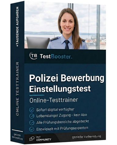 Polizei Bewerbung – Testtrainer von TestBooster