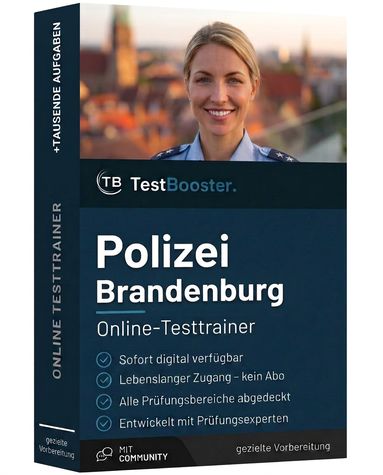 Polizei Brandenburg Einstellungstest – Testtrainer von TestBooster