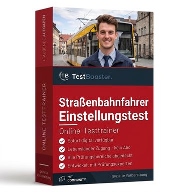 Strassenbahnfahrer Einstellungstest – Testtrainer von TestBooster