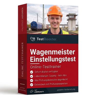 Wagenmeister Einstellungstest – Testtrainer von TestBooster