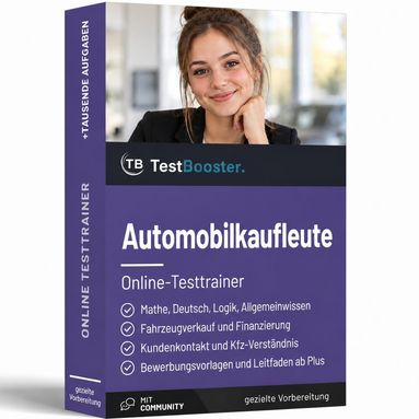 Automobilkaufleute Einstellungstest – Testtrainer von TestBooster