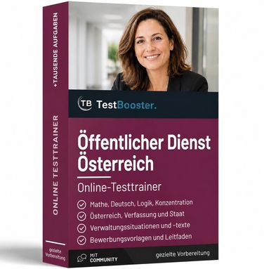 Aufnahmetest Öffentlicher Dienst Österreich – Testtrainer von TestBooster