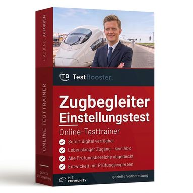 Zugbegleiter Einstellungstest – Testtrainer von TestBooster