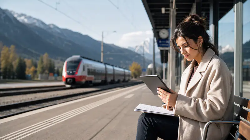 ÖBB-Aufnahmeverfahren: Test, Interview und medizinische Eignung – redaktionelles Titelbild ohne Schrift und Hoheitszeichen