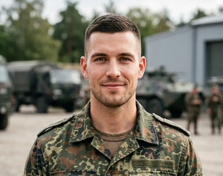 Bundeswehr — Soldat der Bundeswehr in Uniform